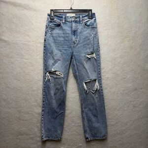 ABERCROMBIE & FITCH The Ankle Straight Ultra High Rise Jeans Size 28/6R